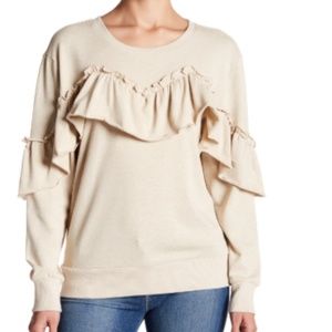 Women's Ruffle Pioneer Sweater Size: M